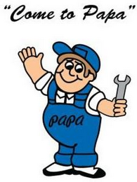 "COME TO PAPA" PAPA logo