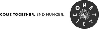 COME TOGETHER. END HUNGER. ONE TABLE logo