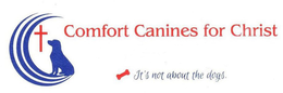 COMFORT CANINES FOR CHRIST IT'S NOT ABOUT THE DOGS. logo