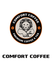COMFORT COFFEE PREMIUM COFFEE & TEA COMFORT COFFEE logo