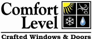 COMFORT LEVEL CRAFTED WINDOWS & DOORS logo