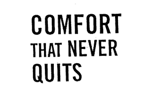 COMFORT THAT NEVER QUITS logo