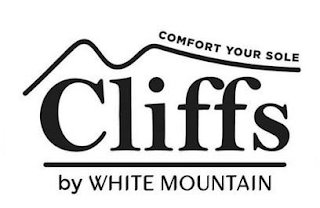 COMFORT YOUR SOLE CLIFFS BY WHITE MOUNTAIN logo