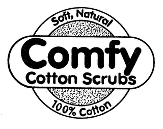 COMFY COTTON SCRUBS SOFT, NATURAL 100% COTTON logo