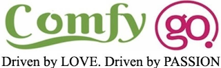 COMFY GO. DRIVEN BY LOVE. DRIVEN BY PASSION logo