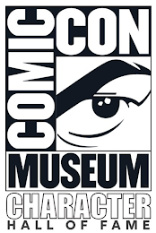 COMIC CON MUSEUM CHARACTER HALL OF FAME logo
