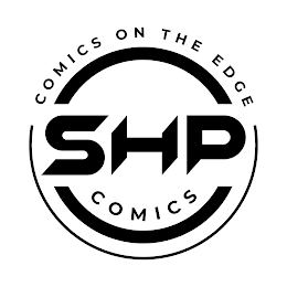 COMICS ON THE EDGE SHP COMICS logo