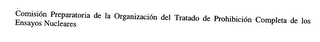COMISION PREPARATORIA DE LA ORGANIZACION DEL TRATADO DE PROHIBICION COMPLETA DE LOS ENSAYOS NUCLEARES logo