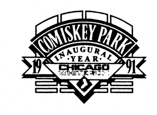 COMISKEY PARK INAUGURAL YEAR CHICAGO WHITE SOX 1991 logo
