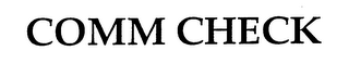 COMM CHECK logo