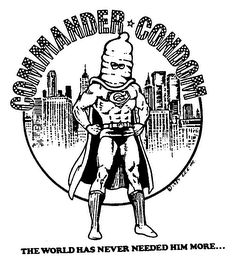 COMMANDER CONDOM THE WORLD HAS NEVER NEEDED HIM MORE... logo