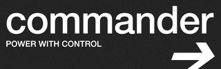 COMMANDER POWER WITH CONTROL logo