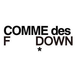 COMME DES F DOWN logo
