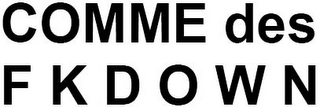 COMME DES FKDOWN logo