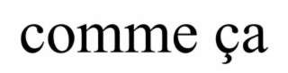 COMME ÇA logo