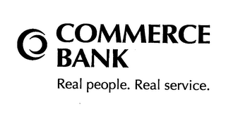 COMMERCE BANK REAL PEOPLE. REAL SERVICE. logo