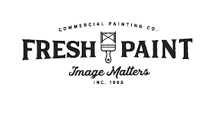 COMMERCIAL PAINTING CO. FRESH PAINT IMAGE MATTERS INC. 1985 logo