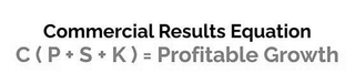 COMMERCIAL RESULTS EQUATION C ( P + S + K ) = PROFITABLE GROWTH logo