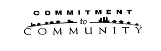 COMMITMENT TO COMMUNITY logo