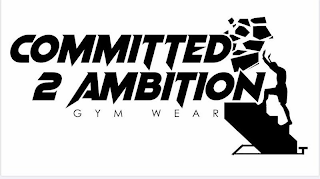 COMMITTED 2 AMBITION GYM WEAR logo