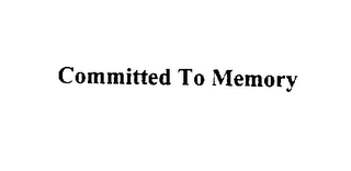 COMMITTED TO MEMORY logo