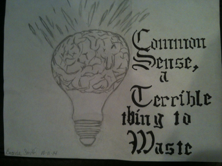 COMMON SENSE, A TERRIBLE THING TO WASTE BRENDA SMITH 10-11-14 logo