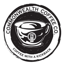 COMMONWEALTH COFFEE CO. COFFEE WITH A KICKBACK logo
