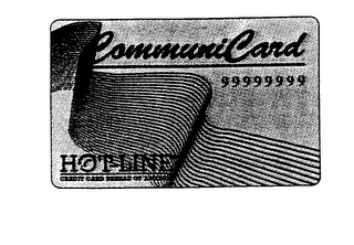COMMUNI CARD HOT-LINE CREDIT CARD BUREAU OF AMERICA logo