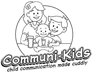 COMMUNI-KIDS CHILD COMMUNICATION MADE CUDDLY THIRSTY logo