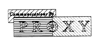 COMMUNICATIONS BY P R O X Y logo
