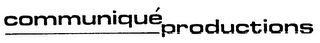 COMMUNIQUE' PRODUCTIONS logo