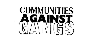 COMMUNITIES AGAINST GANGS logo