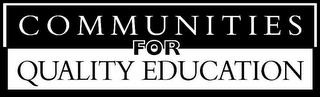 COMMUNITIES FOR QUALITY EDUCATION logo