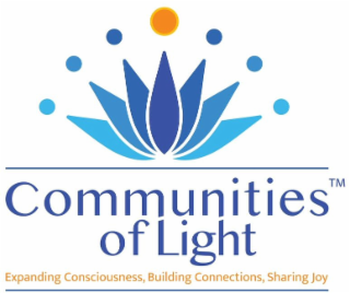 COMMUNITIES OF LIGHT EXPANDING CONSCIOUSNESS, BUILDING CONNECTIONS, SHARING JOY logo