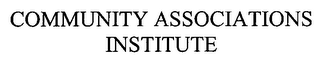 COMMUNITY ASSOCIATIONS INSTITUTE logo