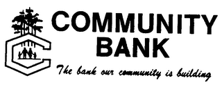 COMMUNITY BANK THE BANK OUR COMMUNITY IS BUILDING logo