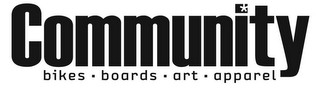 COMMUNITY BIKES BOARDS ART APPAREL logo