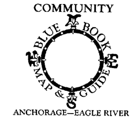 COMMUNITY BLUE BOOK MAP & GUIDE ANCHORAGE-EAGLE RIVER logo
