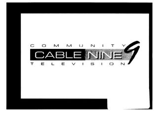 COMMUNITY CABLE NINE 9 TELEVISION logo