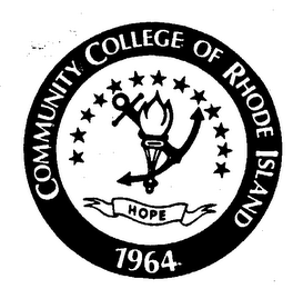 COMMUNITY COLLEGE OF RHODE ISLAND 1964 logo