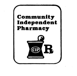 COMMUNITY INDEPENDENT PHARMACY CIP [PRESCRIPTION SYMBOL] logo
