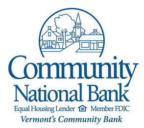 COMMUNITY NATIONAL BANK EQUAL HOUSING LENDER MEMBER FDIC VERMONT'S COMMUNITY BANK logo