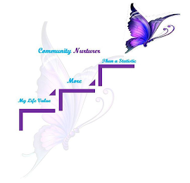 COMMUNITY NURTURER MY LIFE VALUE MORE THAN A STATISTIC logo