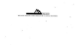 COMMUNITY PLUS BECAUSE HEALTH CARE SHOULD BE A LOCAL BUSINESS logo