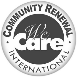 · COMMUNITY RENEWAL· WE CARE INTERNATIONAL logo