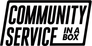 COMMUNITY SERVICE IN A BOX logo