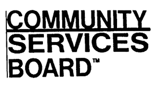 COMMUNITY SERVICES BOARD logo