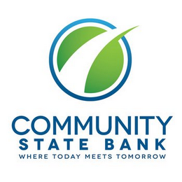 COMMUNITY STATE BANK WHERE TODAY MEETS TOMORROW logo