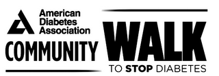 COMMUNITY WALK TO STOP DIABETES AMERICAN DIABETES ASSOCIATION logo