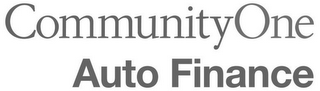 COMMUNITYONE AUTO FINANCE logo